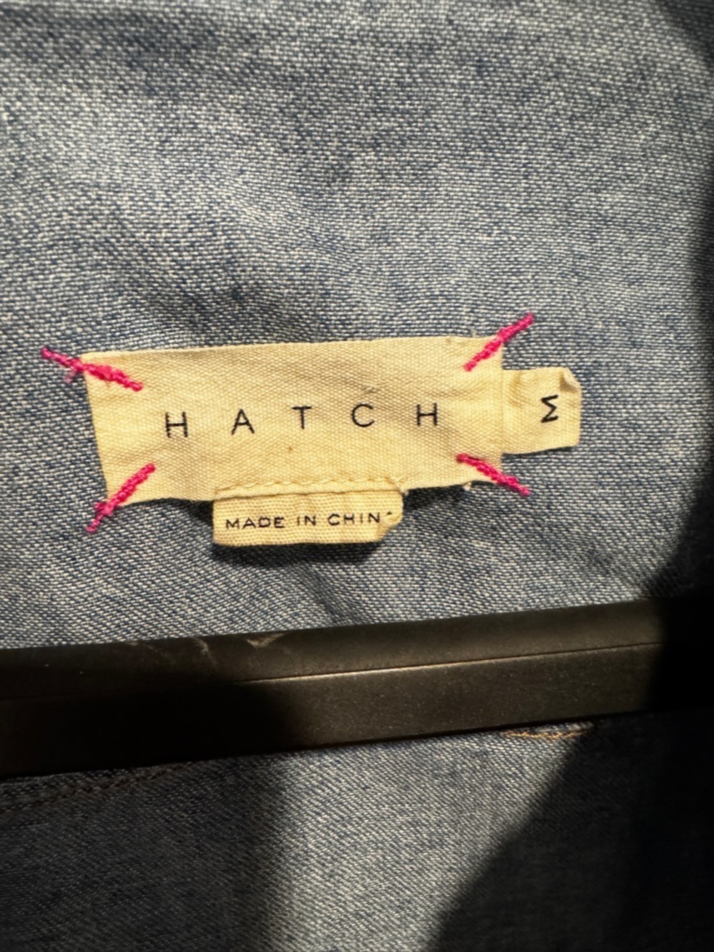 Hatch medium weight denim maternity shirt - Picture 2 of 3